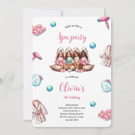 ガールスパパーティの招待状 招待状