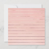 ガールスペインのバプテスマバラ金ゴールドフローラリース 招待状 (裏面)