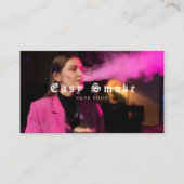 ガールスモークヴァップショップビジネスカード 名刺 (正面)