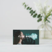 ガールスモークヴァップショップビジネスカード 名刺 (スタンド正面)