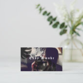 ガールスモークヴァップショップビジネスカード 名刺 (スタンド正面)