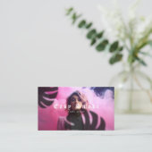 ガールスモークヴァップショップビジネスカード 名刺 (スタンド正面)