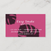 ガールスモークヴァップショップビジネスカード 名刺 (裏面)