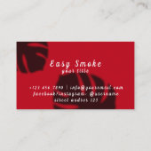 ガールスモークヴァップショップビジネスカード 名刺 (裏面)