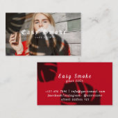 ガールスモークヴァップショップビジネスカード 名刺 (正面/裏面)