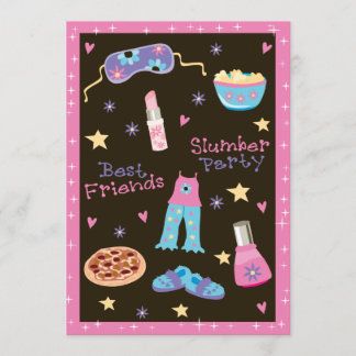 ガールスランバーパーティー 招待状