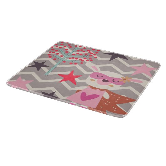 ガールスーパーヒーローバニー カッティングボード (角)