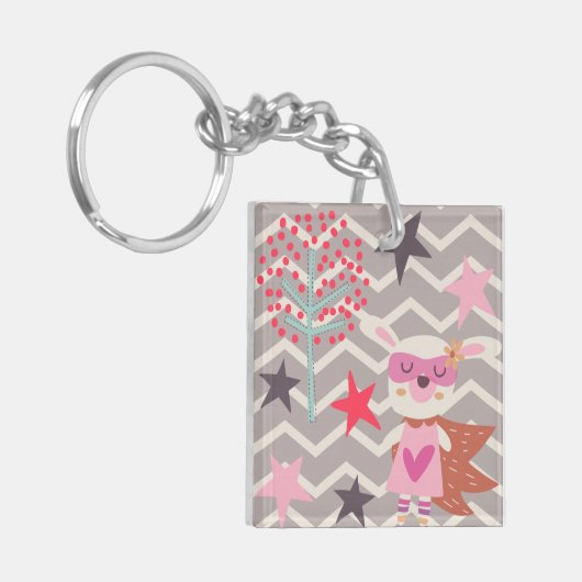 ガールスーパーヒーローバニー キーホルダー (正面左)