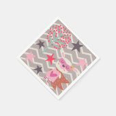 ガールスーパーヒーローバニー スタンダードカクテルナプキン (角)