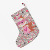 ガールスーパーヒーローバニー スモールクリスマスストッキング (裏面 (吊り時))