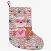 ガールスーパーヒーローバニー スモールクリスマスストッキング (正面)