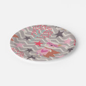 ガールスーパーヒーローバニー ペーパープレート (アングル)