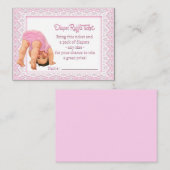 ガールズおむつラッフルチケット エンクロージャーカード (正面/裏面)