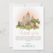 ガールズお洒落フェアリータリー子供の誕生日 サンキューカード (正面)