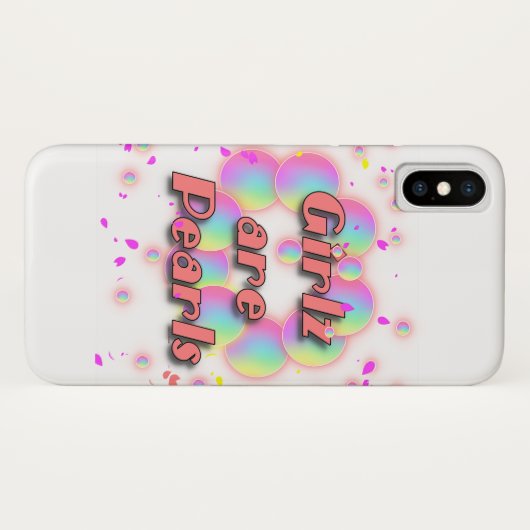 ガールズは真珠 Case-Mate iPhoneケース (裏面(横))