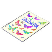 ガールズアカラフルートバタフライイザベラ ノートブック (左側)