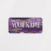 ガールズアガテマーブルスクールネームデイサービスチルドケア ラベル (デザイン2)