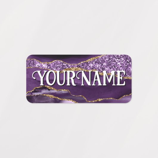 ガールズアガテマーブルスクールネームデイサービスチルドケア ラベル (デザイン2)