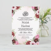 ガールズアキカレッドフローラベビーイスラムAqeeqah 招待状 (スタンド正面)