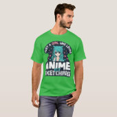 ガールズアニメのヴィンテージ Tシャツ (正面フル)