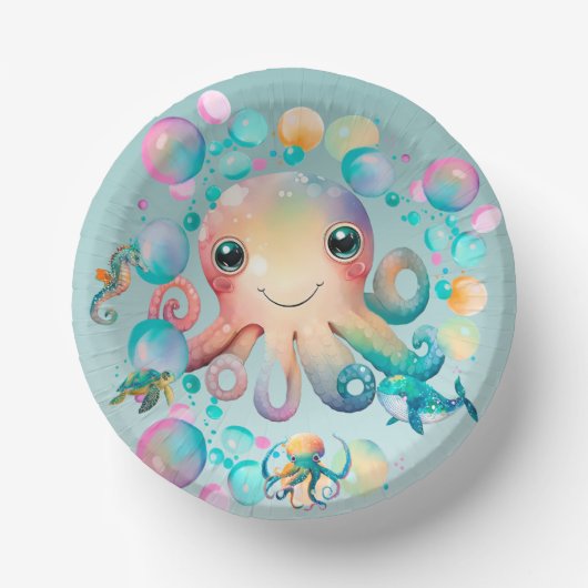 ガールズアンダーザシーバースデーパーティー用品 ペーパーボウル (正面)