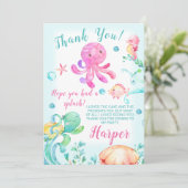 ガールズアンダーザシー誕生日サンキューカード 招待状 (スタンド正面)