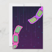 ガールズアーケードバースデーパーティーの招待 招待状 (裏面)