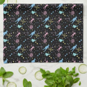 ガールズアーチェリー – ガーリーハートスターズ射手 キッチンタオル (折り畳み)