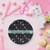 ガールズアーチェリー – ガーリーハートスターズ射手 ペーパープレート (パーティー)