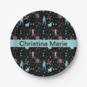 ガールズアーチェリー – ガーリーハートスターズ射手 ペーパープレート (正面)