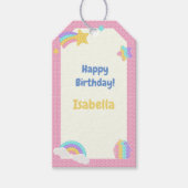 ガールズイットフポップ・アートのィードジェ誕生日 ギフトタグ (正面)