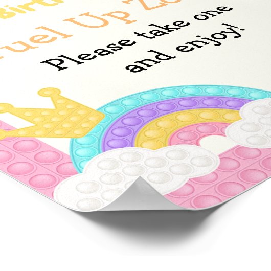 ガールズイットフポップ・アートのィードジェ誕生日 ポスター (角)