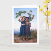 ガールズウィズさくらんぼブランチブゲロー カード (黄色い花)