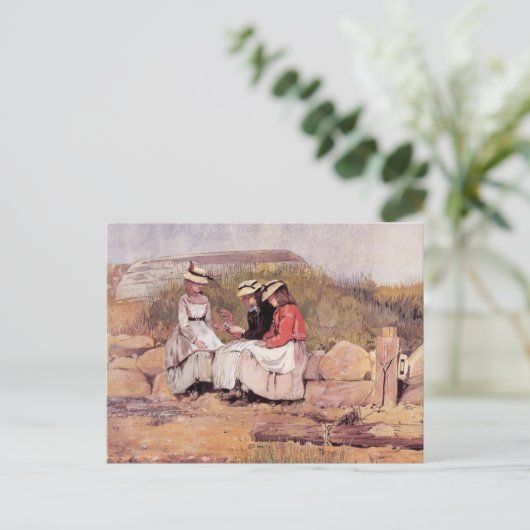 ガールズウィンスローホーマーロブスター ポストカード (スタンド正面)