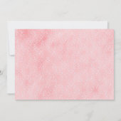 ガールズウィンターワンダーランドウッドランドファースト誕生日 招待状 (裏面)