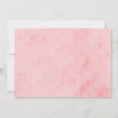 ガールズウィンターワンダーランドウッドランドフォト誕生日 招待状 (裏面)