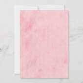 ガールズウィンターワンダーランド1st誕生日パーティー 招待状 (裏面)