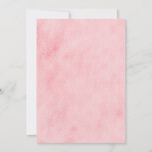 ガールズウィンターワンダーランド1st誕生日パーティー 招待状 (裏面)