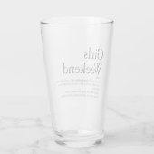 ガールズウィークエンドの定義カスタマイズ タンブラーグラス (裏面)