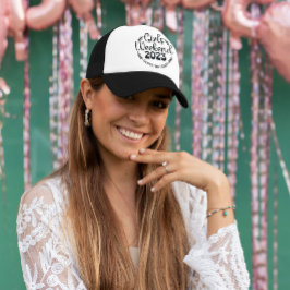 ガールズウィークエンドカラーカスタマイズ可能なトラック運転手ハット キャップ