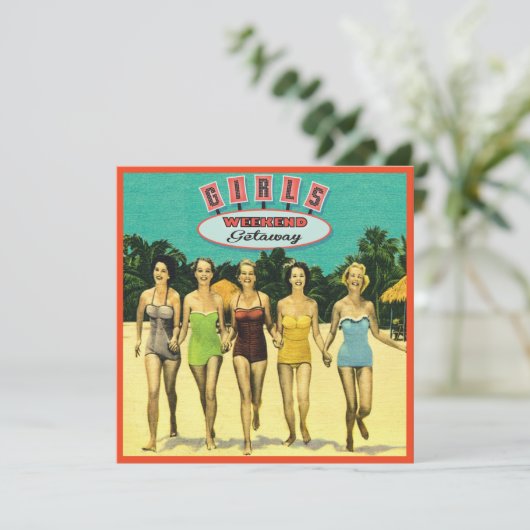 ガールズウィークエンドゲタウェイビーチ招待状 招待状 (スタンド正面)