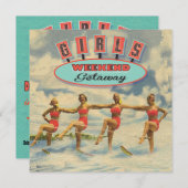 ガールズウィークエンドゲートウェイベビーシャワー招待状 招待状 (正面/裏面)