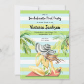 ガールズウィークエンドトロピカルガウェイプールパーティー 招待状 (正面)