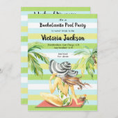 ガールズウィークエンドトロピカルガウェイプールパーティー 招待状 (正面/裏面)