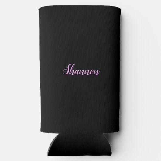 ガールズウィークエンドネオンLEDサインカスタムパーソナライズされた スリム缶クーラー (裏面)