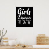 ガールズウィークエンドバケーションドリンクフォトメモリ ポスター (キッチン)