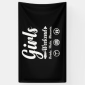 ガールズウィークエンドバケーションドリンクフォトメモリ 横断幕 (縦)