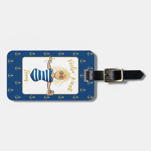 ガールズウィークエンドバチェロレッテフィーリンナウティおもしろい ラゲッジタグ (正面横)