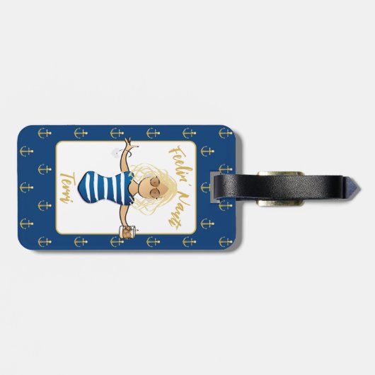 ガールズウィークエンドバチェロレッテフィーリンナウティおもしろい ラゲッジタグ (裏面横)