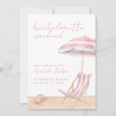 ガールズウィークエンドビーチバチェロレッテ 招待状 (正面)